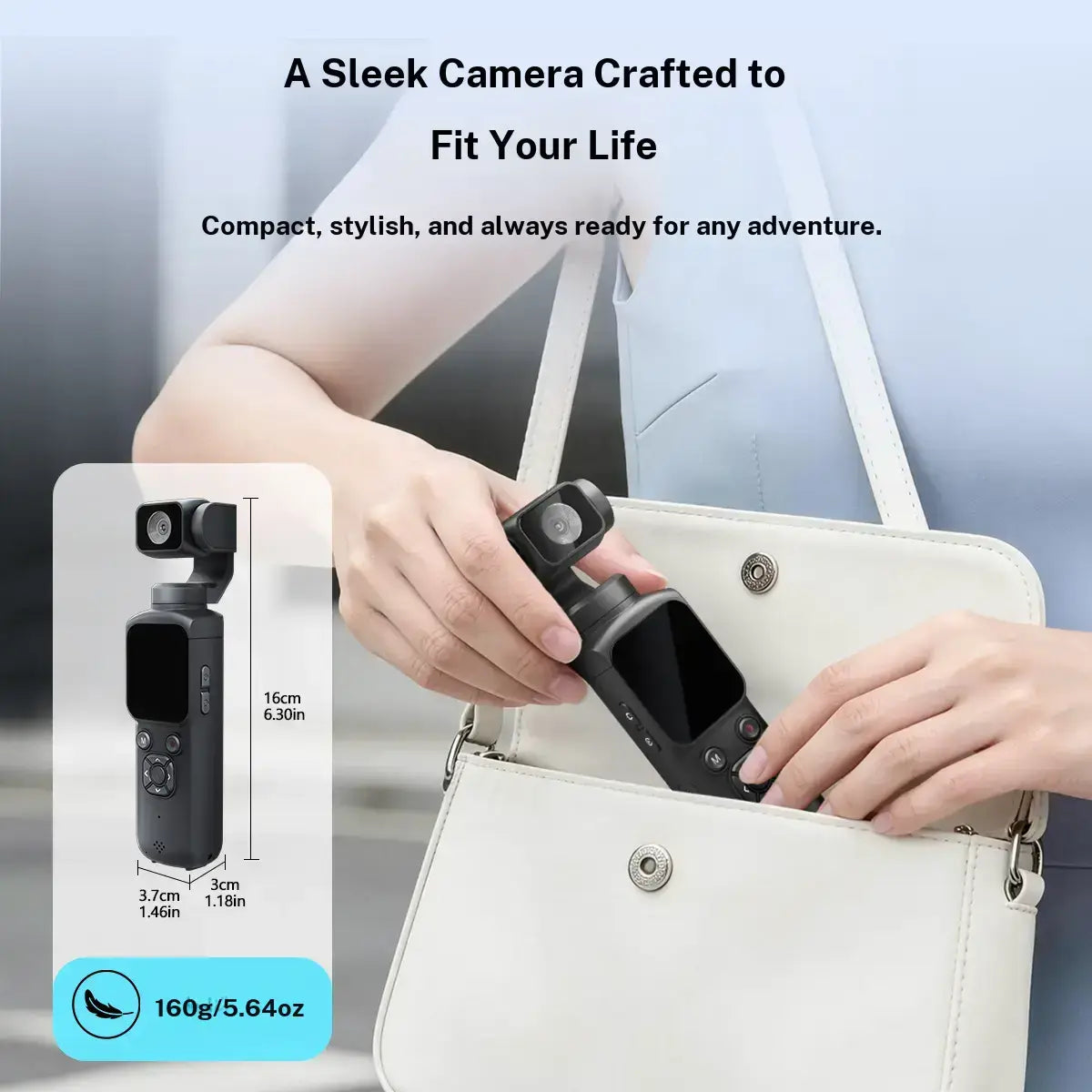 4K Pocket Vlogging Camera with FaceTracking
