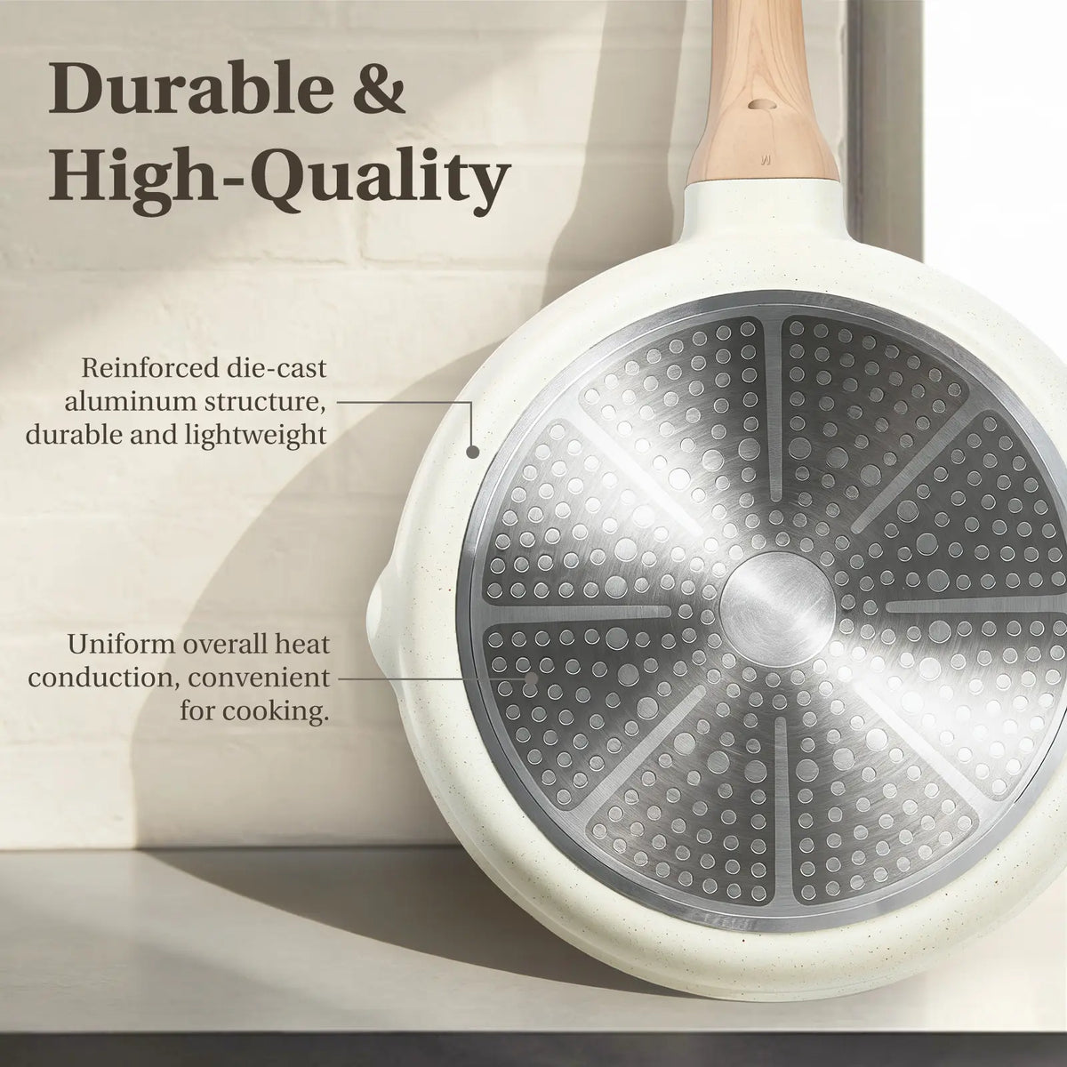Sweetcrispy Ceramic Granite Nonstick Cookware Set
