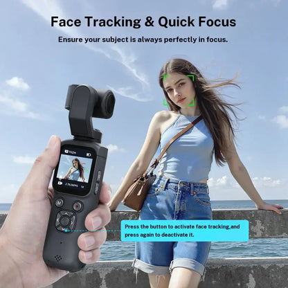 4K Pocket Vlogging Camera with FaceTracking
