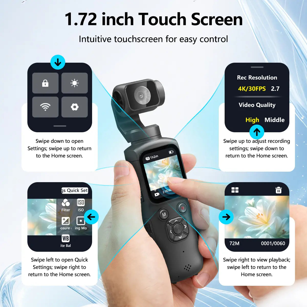 4K Pocket Vlogging Camera with FaceTracking